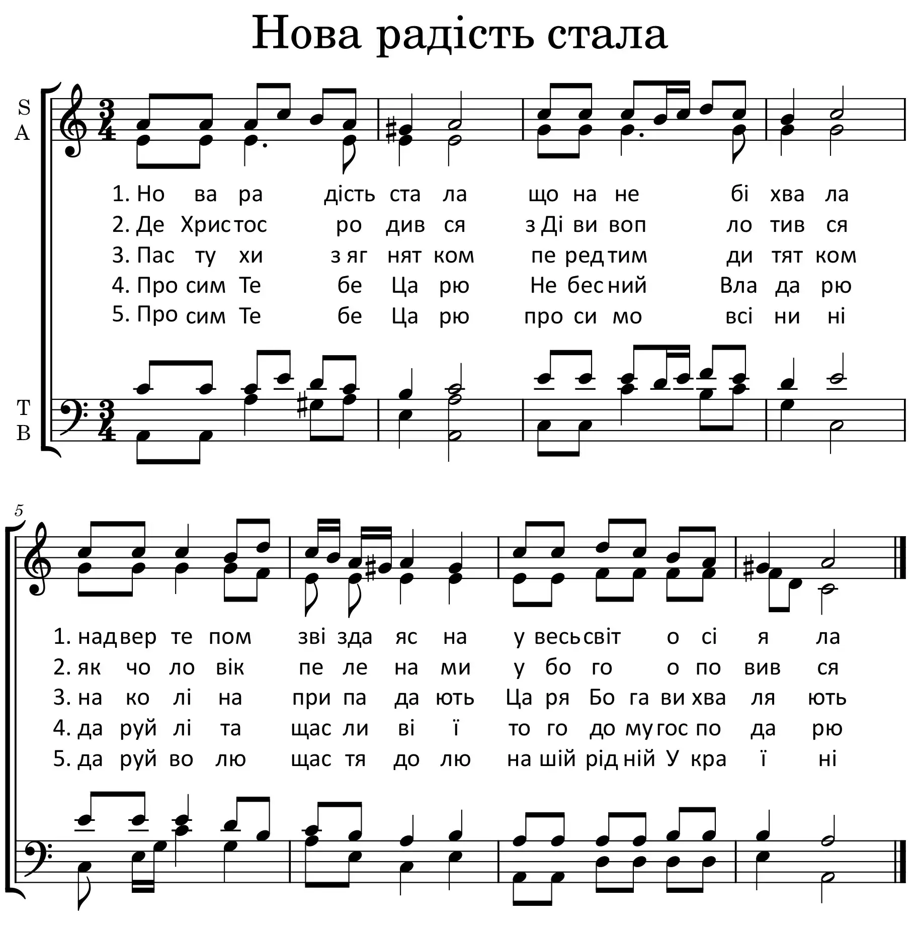 Нова радість стала
